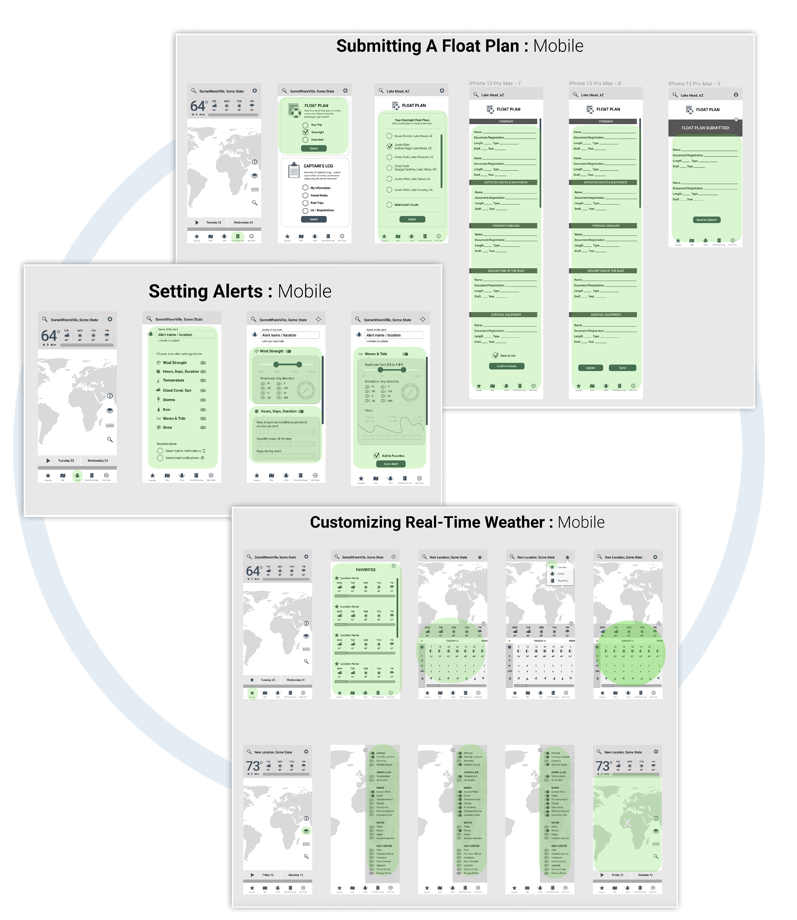 Mid-Fidelity Wireframes